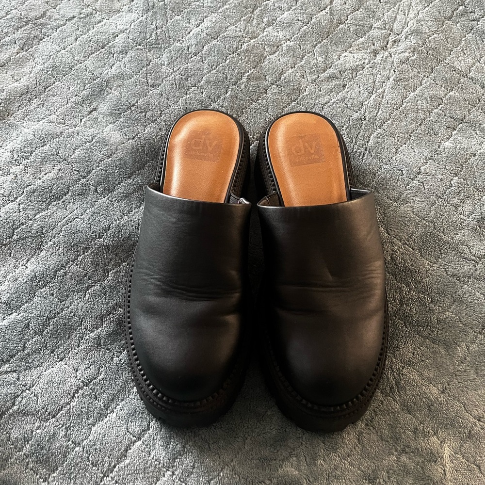 Dolce Vita Black Women's Slip-On platform Loafers 8.5